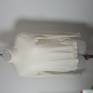 Lord & Taylor Soft Cream Turtleneck Sweater